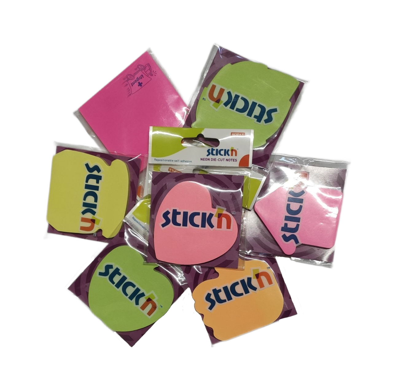

Бумага для заметок с клеевым краем Stick'n, 50 л, 7 шт