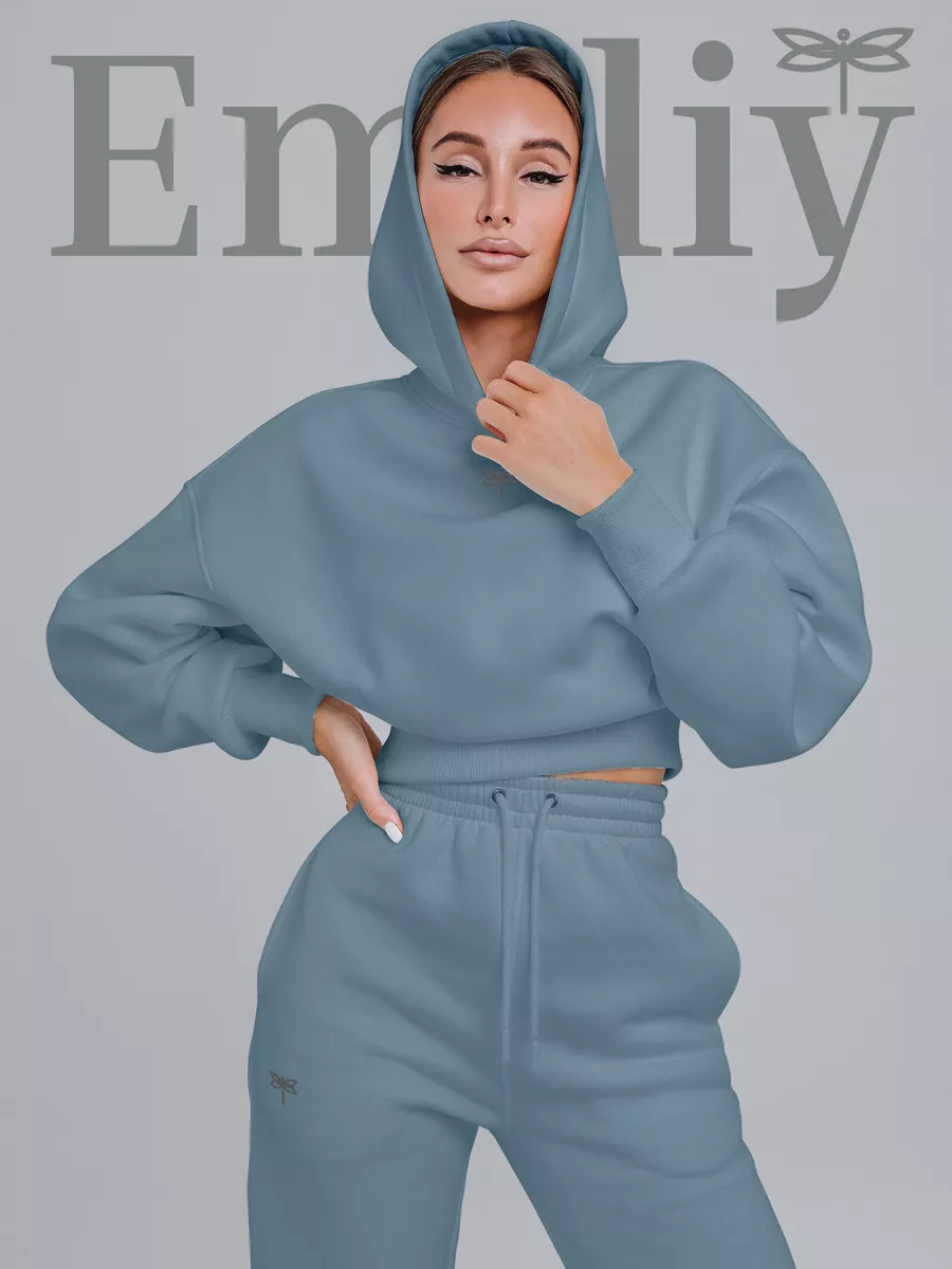 

Костюм женский EMILIY 183744673 серый L, 183744673
