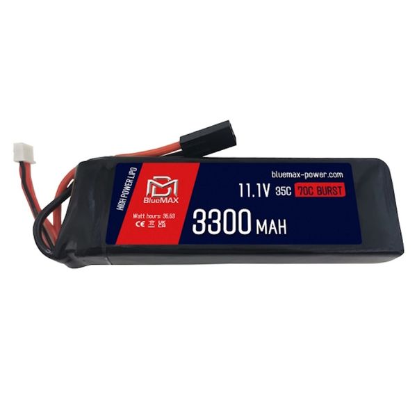 Аккумулятор BlueMAX Li-Po 11.1V 3300mah 35C Stick, 135x44x22 мм, BM-2069