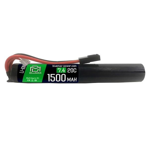 Аккумулятор BlueMAX Li-Ion 7.4V 1500mah 20C Stick, 135x20 мм, BM-2072