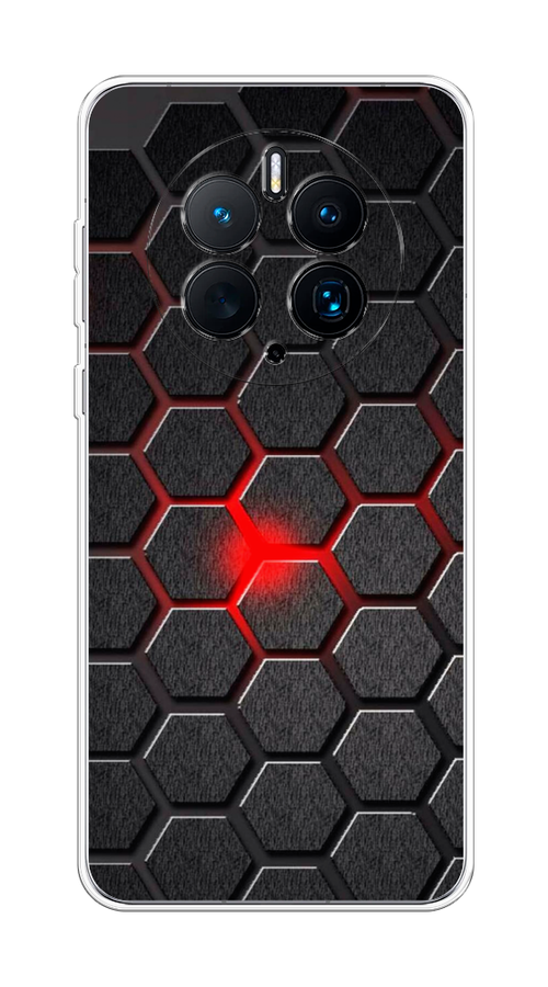 

Чехол на Huawei Mate 50 Pro "Соты красные", Красный;черный;серый, 6109950-3