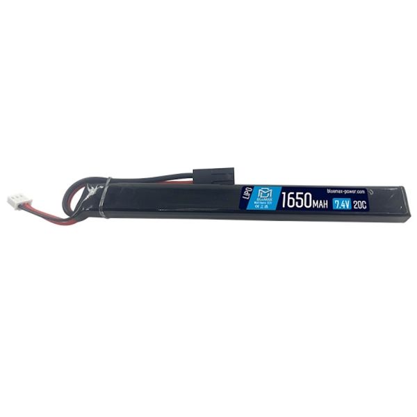 Аккумулятор BlueMAX Li-Po 7.4V 1650mah 20C AK Stick, 169x18x12 мм, BM-2030