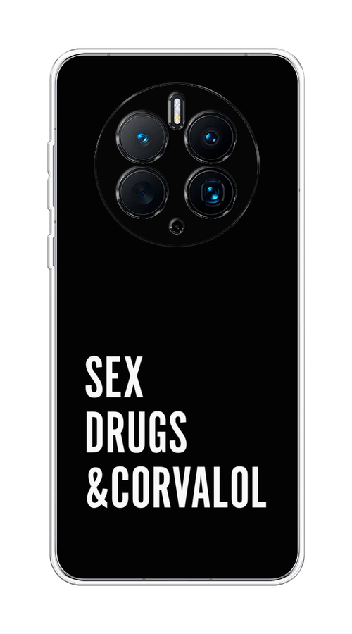 

Чехол на Huawei Mate 50 Pro "Corvalol", Черный;серый;белый, 6109950-6