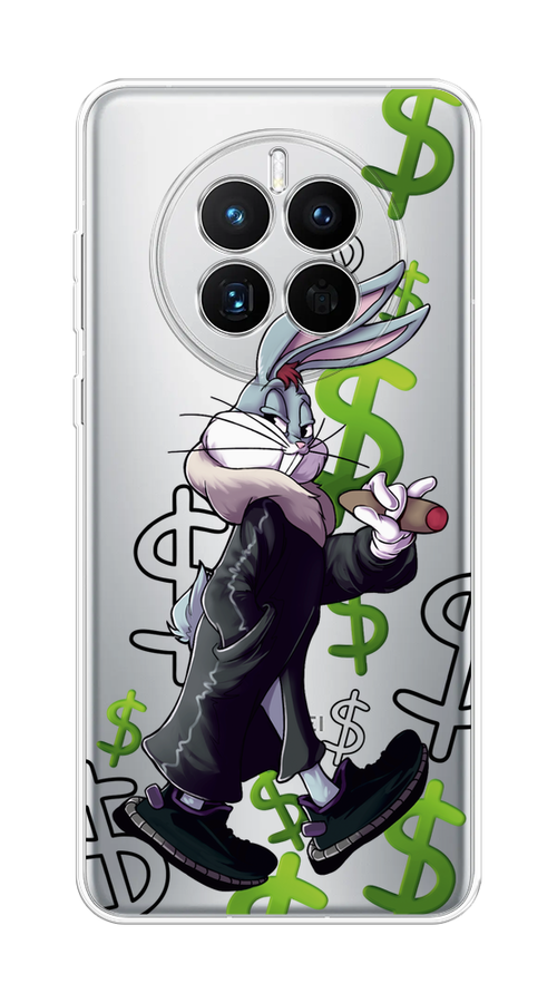 

Чехол на Huawei Mate 50 "Rich Bugs Bunny", Зеленый;черный;голубой, 6109850-6