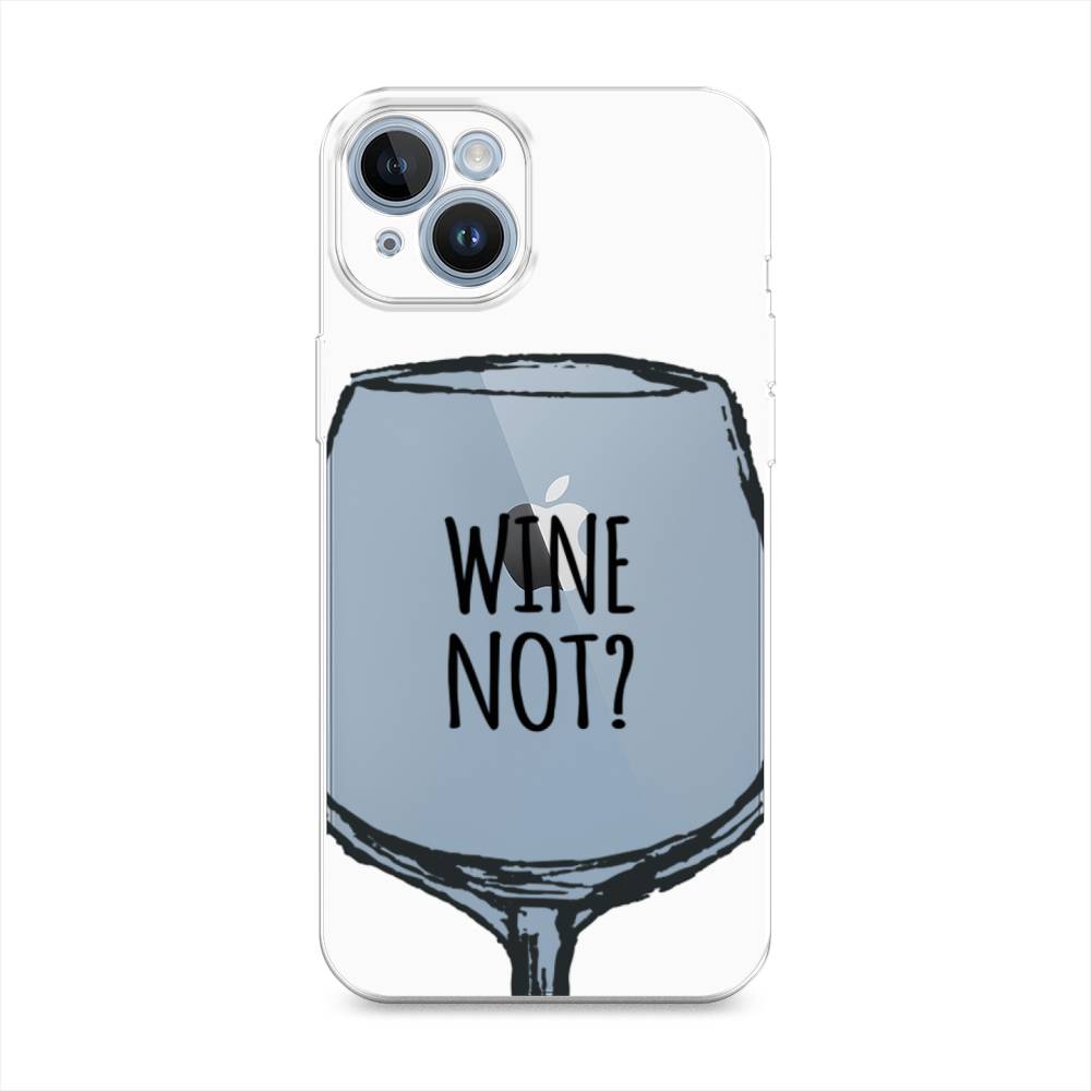 

Чехол на Apple iPhone 14 "Wine not white", Белый, 15150-6