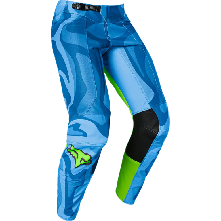 Мотоштаны Fox, Airline Exo Pant, Blue/Yellow, 2023, 34