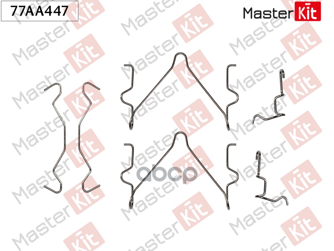 

Установночный комплект тормозных колодок MASTERKIT 77aa447