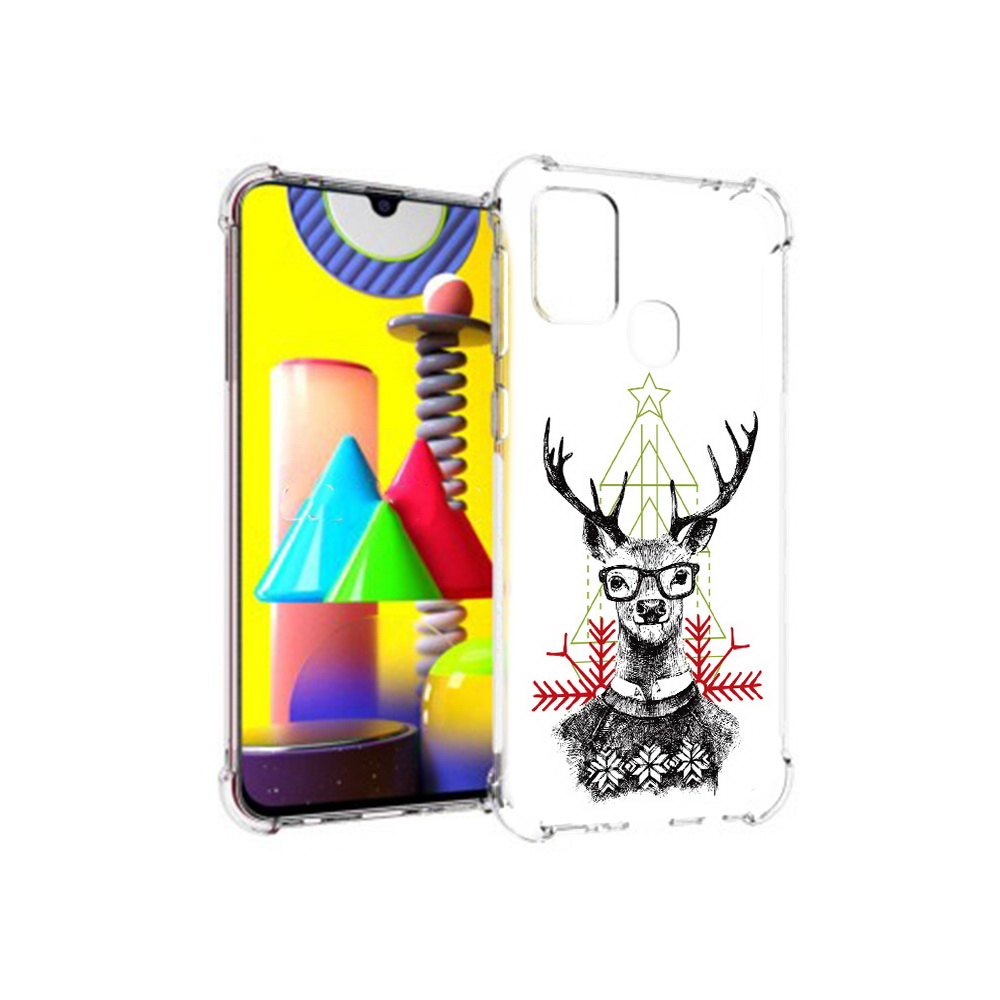 

Чехол MyPads Tocco для Samsung Galaxy M31 умный олень (PT147019.488.652), Прозрачный, Tocco