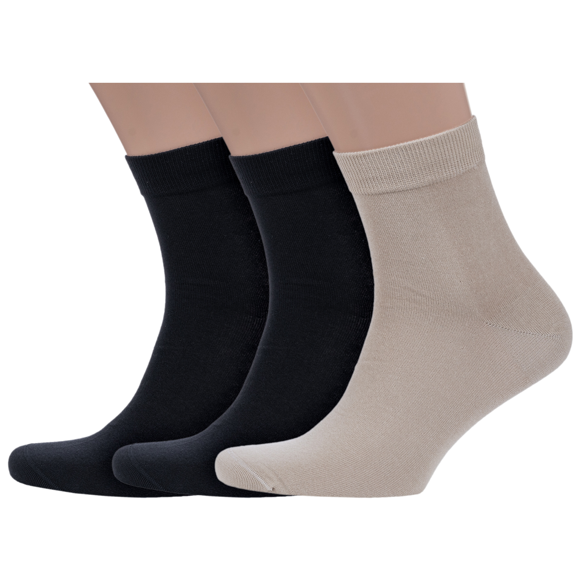 

Комплект носков мужских Grinston socks 3-15D12 разноцветных 25, Черный;бежевый, 3-15D12
