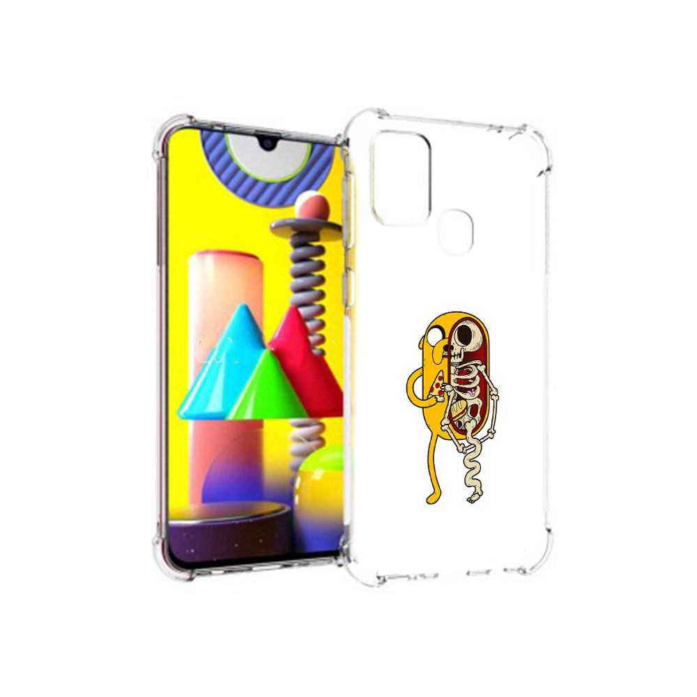 

Чехол MyPads Tocco для Samsung Galaxy M31 Джейк скелет (PT147019.488.64), Прозрачный, Tocco