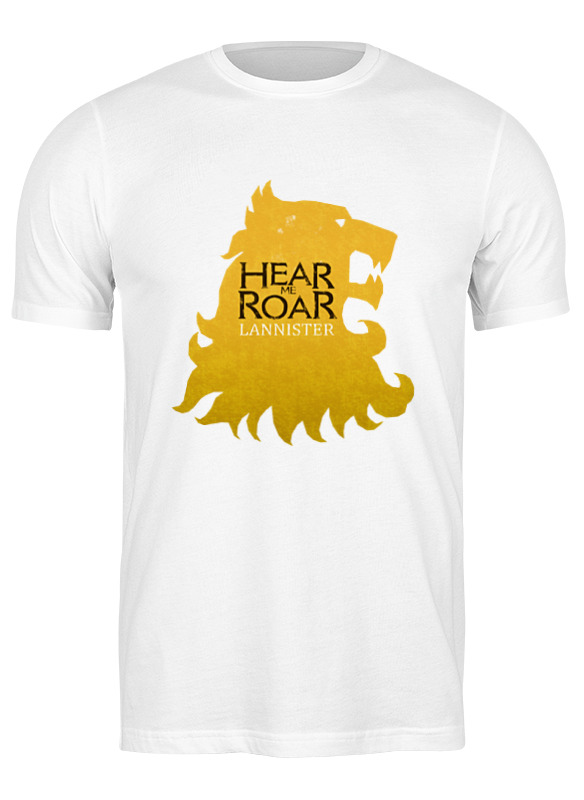 

Футболка мужская Printio House lannister белая 3XL, House lannister