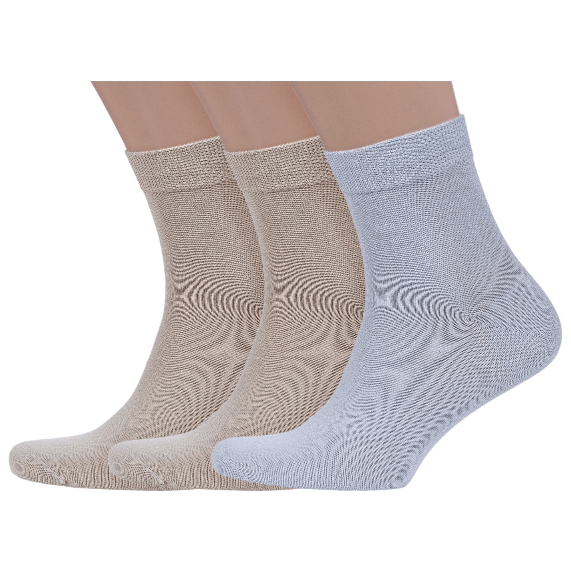 

Комплект носков мужских Grinston socks 3-15D12 разноцветных 29, Бежевый;серый, 3-15D12