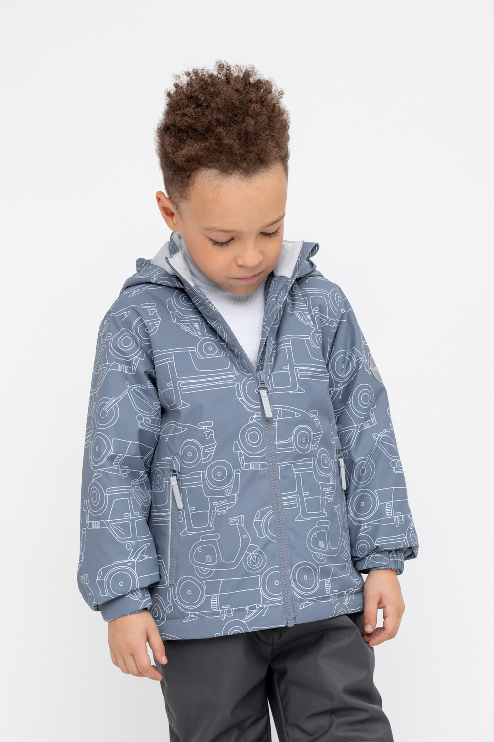 

Куртка детская Crockid 1B JKT 009 1, мокрый асфальт, машины, 116, Синий, 1B JKT 009.1