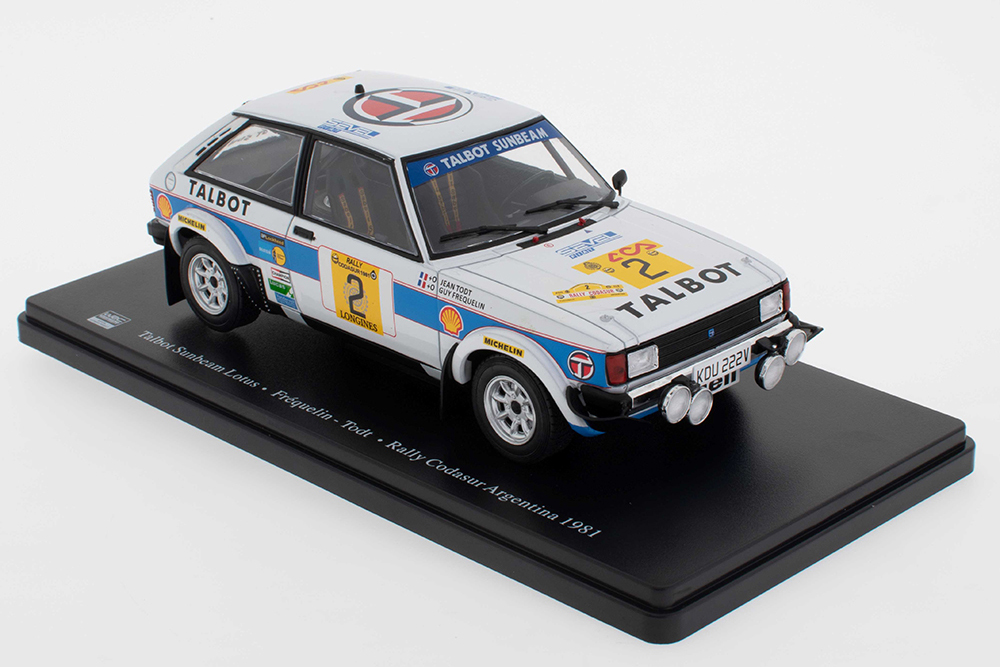 

Talbot sunbeam lotus #2 "talbot sport" frequelin/todt winner rally codasur argentina 1981, Белый