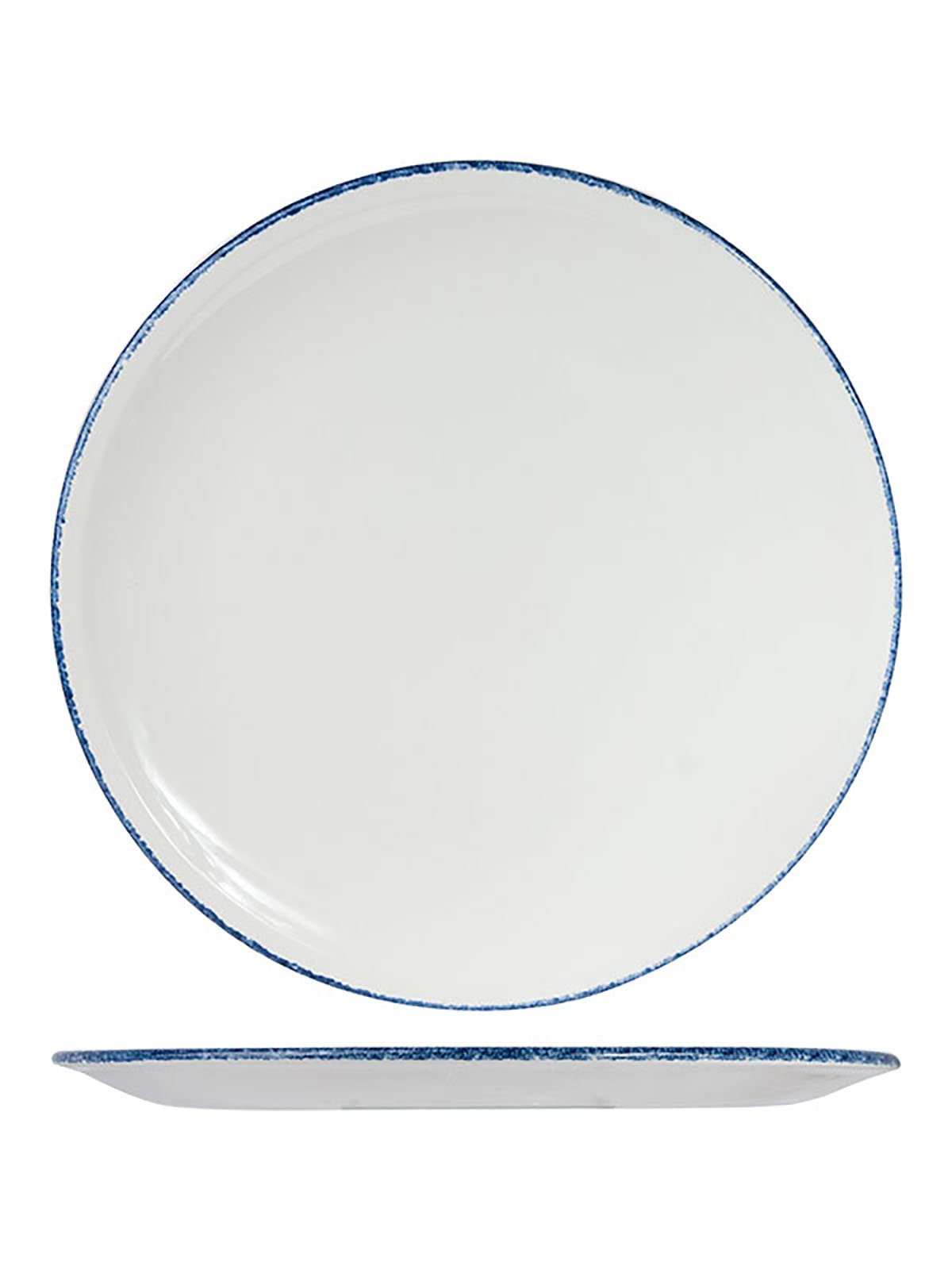 

Блюдо для пиццы круглое Steelite Blue Dapple фарфоровое 31,5 см белое