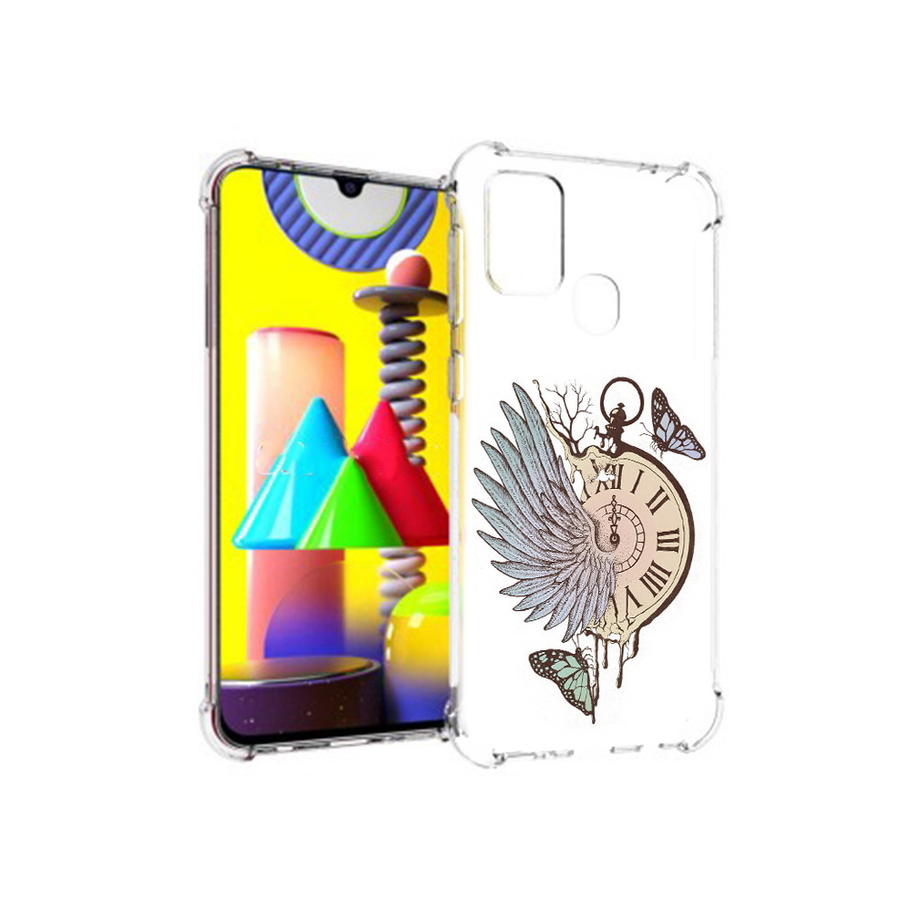Чехол MyPads Tocco для Samsung Galaxy M31 страинные часы с крылом (PT147019.488.626)