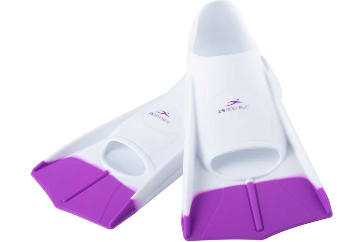 Ласты тренировочные 25degrees Pooljet White/Purple 25D21001, S (33-35)