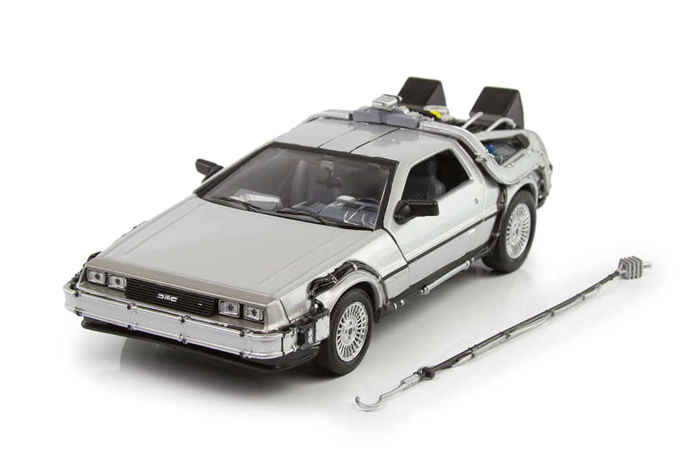 

Delorean DMC-12 back to the future 1985 silver (из к/ф назад в будущее), Серебристый