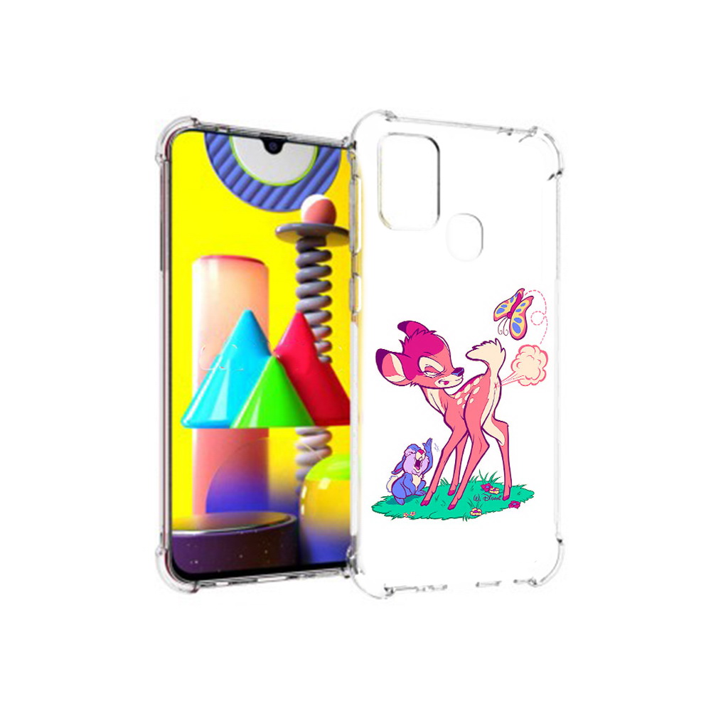 

Чехол MyPads Tocco для Samsung Galaxy M31 смешной олененок (PT147019.488.610), Прозрачный, Tocco