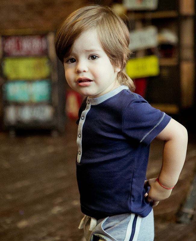 

Футболка - 2 шт. Lucky Child 36-26 цв. молочный/синий р.86-92, Разноцветный, 36-26