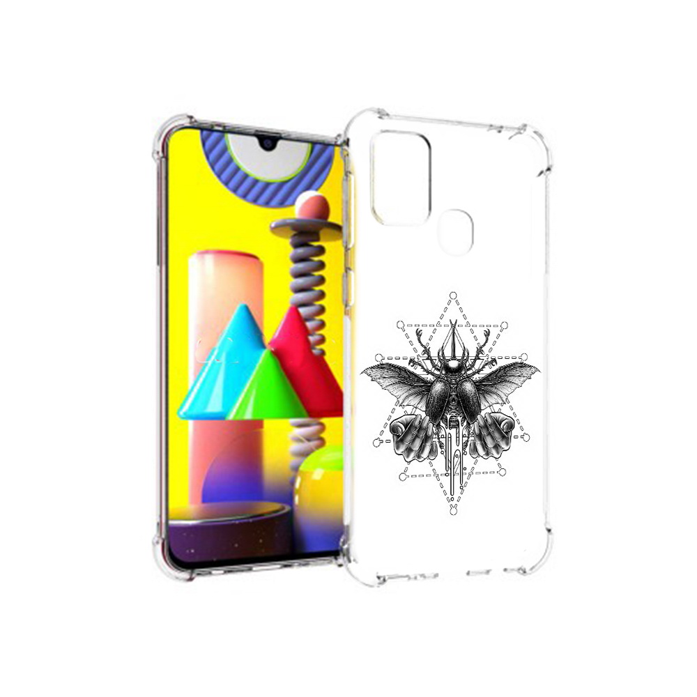 

Чехол MyPads Tocco для Samsung Galaxy M31 скарабей (PT147019.488.601), Прозрачный, Tocco