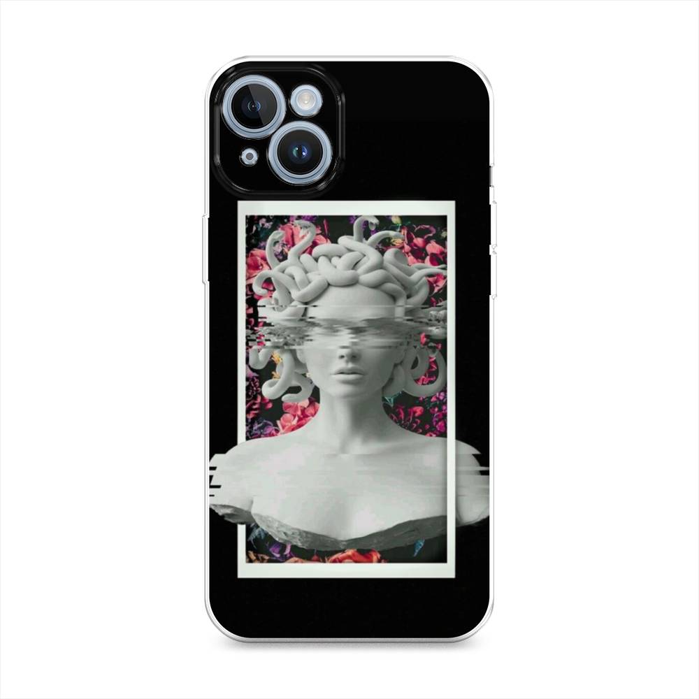 

Чехол на Apple iPhone 14 "Web Punk Медуза Горгона", Черный;серый, 15150-6
