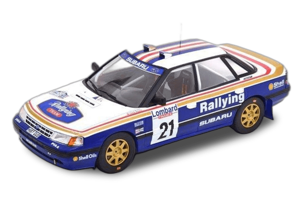 Subaru legacy rs #21 rothmans subaru rally team europe mcrae/ringer rac rally 1991