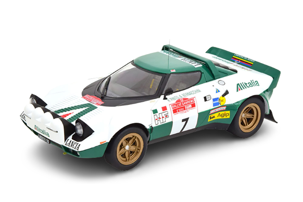 Модель коллекционная Lancia stratos hf #7 alitalia pinto/bernacchini rally san remo 1975