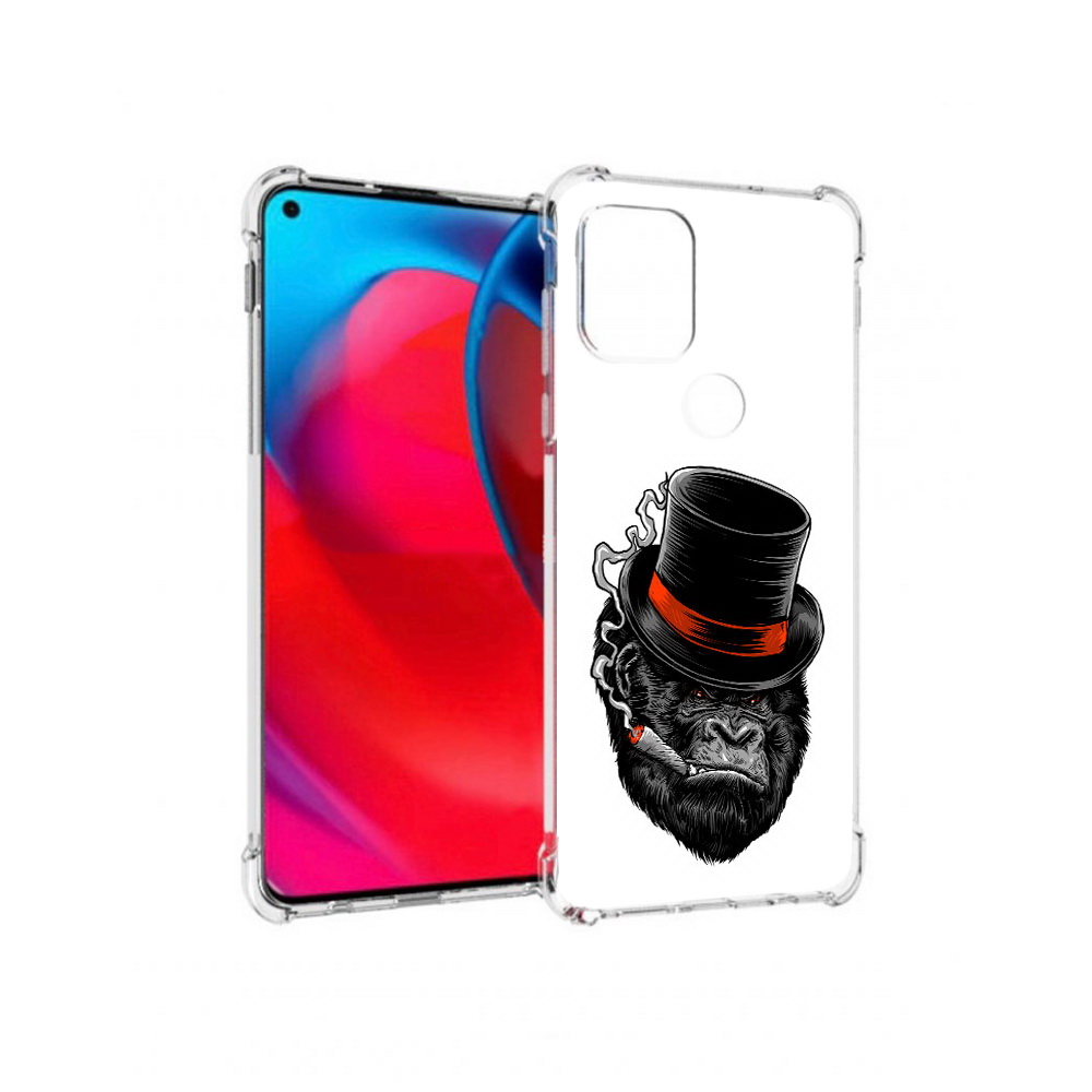 

Чехол MyPads Tocco для Motorola Moto G дизайнерская горилла (PT227067.359.431), Прозрачный, Tocco