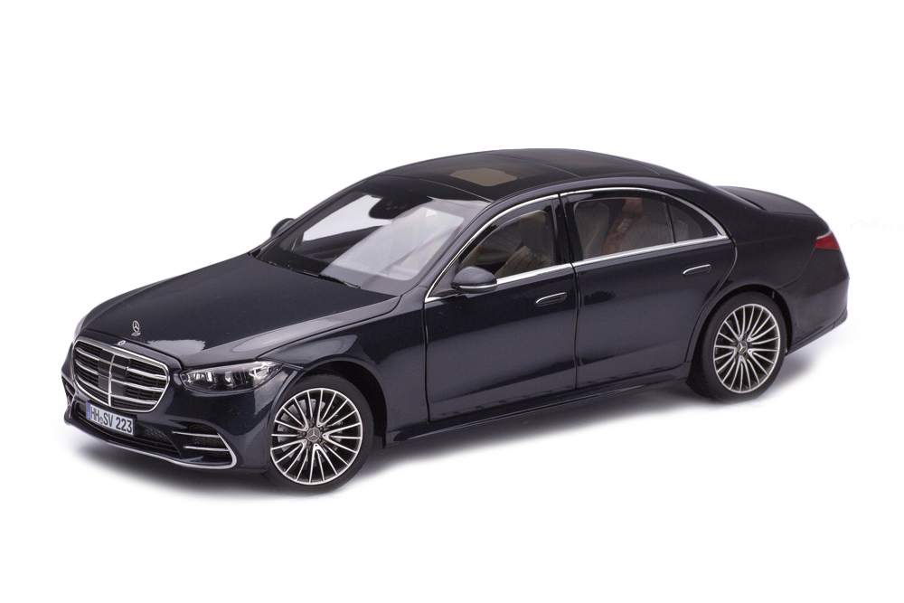 

Mercedes W223 s-class amg-line 2021 anthracite blue metallic / мерседес с-класс, Черный