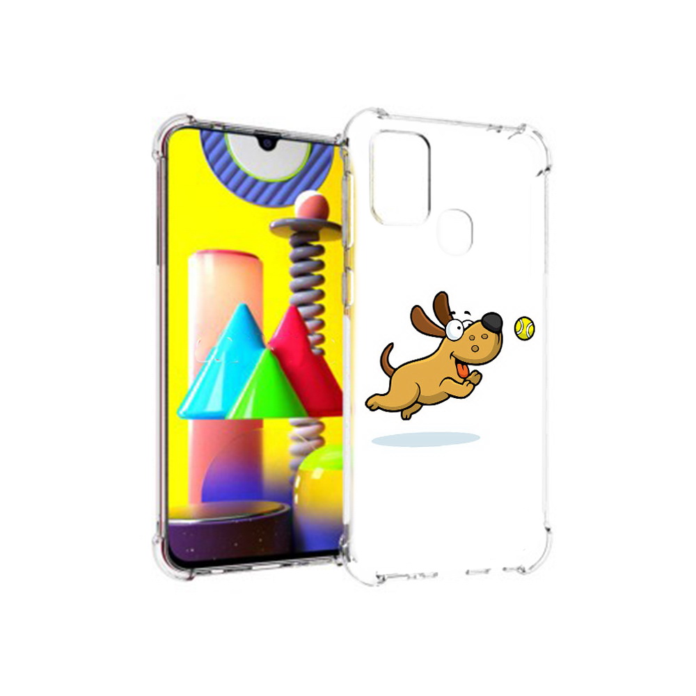 

Чехол MyPads Tocco для Samsung Galaxy M31 пёсик (PT147019.488.563), Прозрачный, Tocco