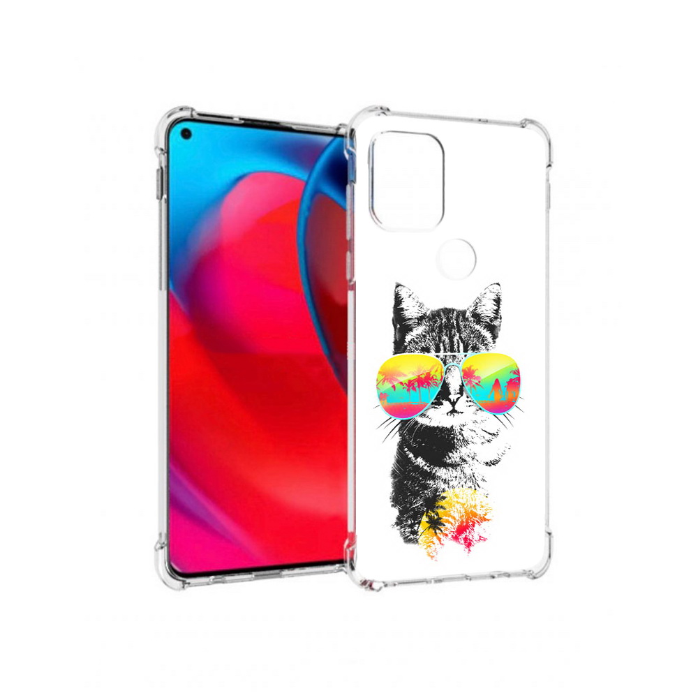 

Чехол MyPads Tocco для Motorola Moto G крутой кот (PT227067.359.425), Прозрачный, Tocco