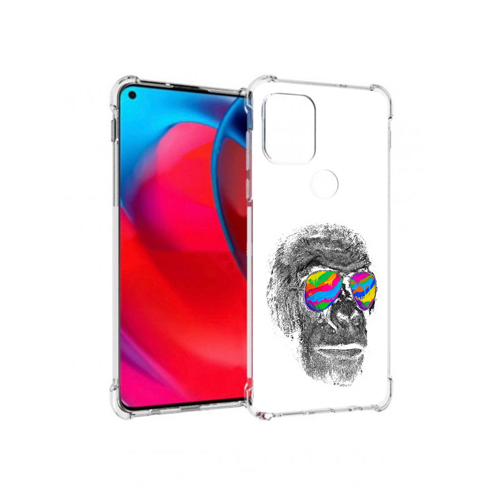 

Чехол MyPads Tocco для Motorola Moto G крутая обезьяна в очках (PT227067.359.422), Прозрачный, Tocco