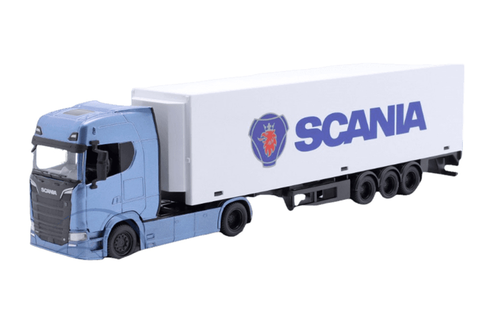 

Модель коллекционная Scania S730 highline 2023 / скания С730 хайлайн с полуприцепом