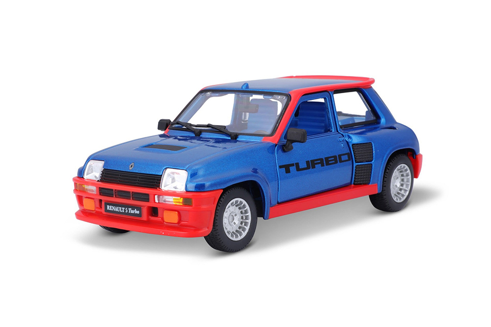 

Модель коллекционная BBURAGO Renault 5 turbo 1982 blue/red / рено турбо, Синий
