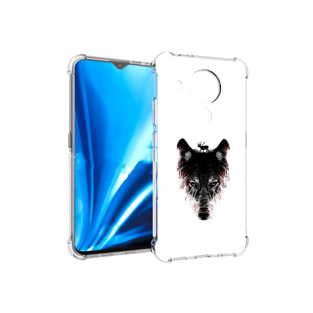 

Чехол MyPads Tocco для Nokia 5.4 волк в траве (PT156621.100.267), Прозрачный, Tocco