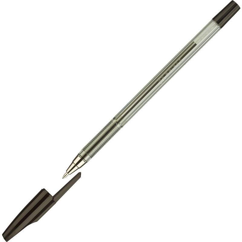 Ручка шариковая Beifa AA 927 (05мм черный цвет чернил корпус прозрачный) 50шт (AA927-BK)