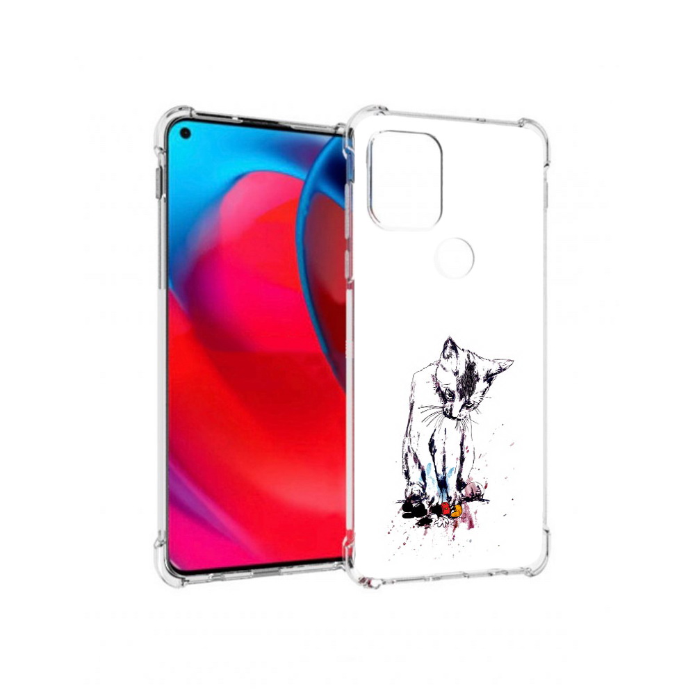 

Чехол MyPads Tocco для Motorola Moto G кот и микки (PT227067.359.399), Прозрачный, Tocco