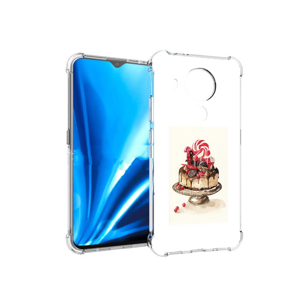 

Чехол MyPads Tocco для Nokia 5.4 вкусный торт (PT156621.100.262), Прозрачный, Tocco