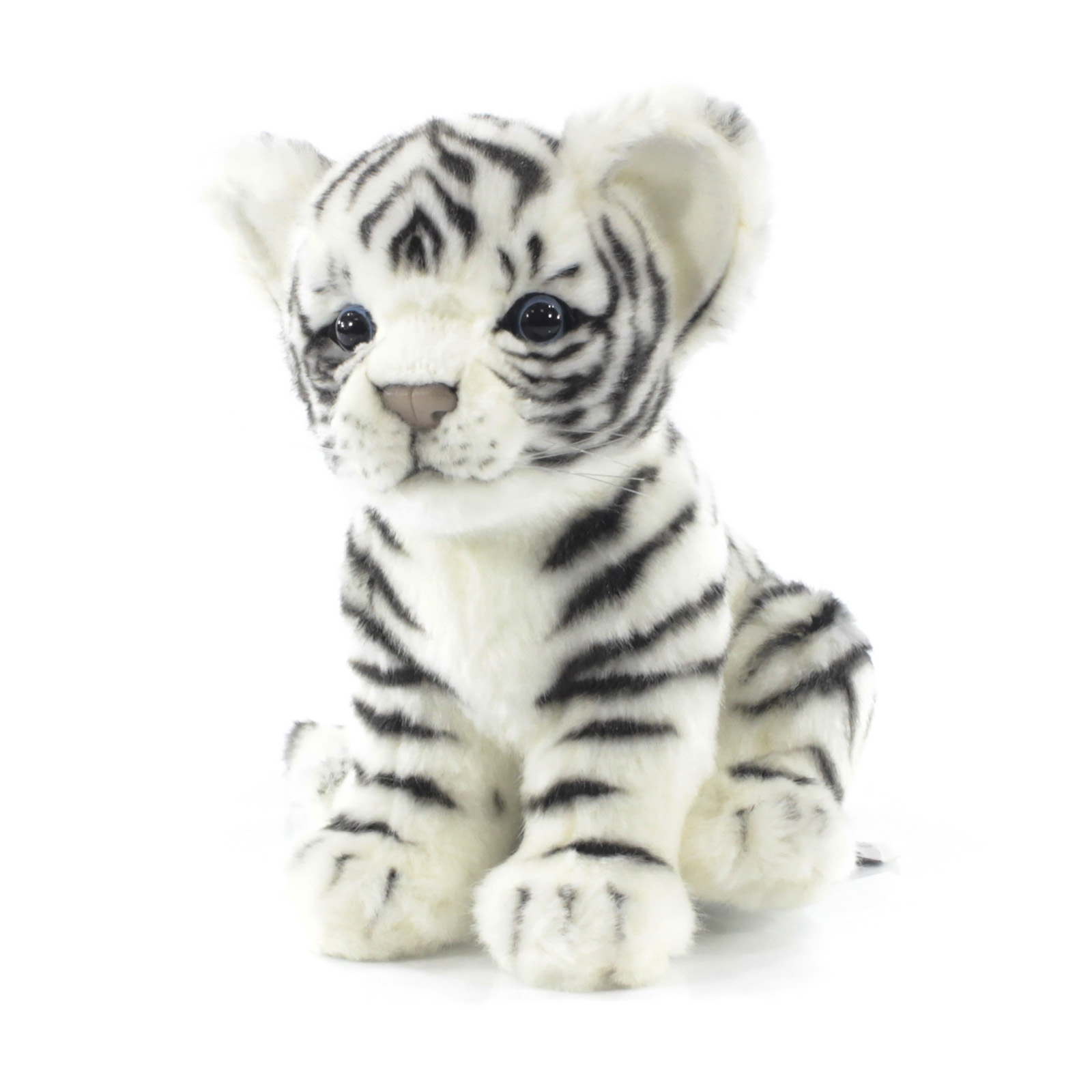 Реалистичная мягкая игрушка Hansa Creation Белый тигренок, 17 см 7287 реалистичная мягкая игрушка hansa creation персидский кот табби рыже белый 45см