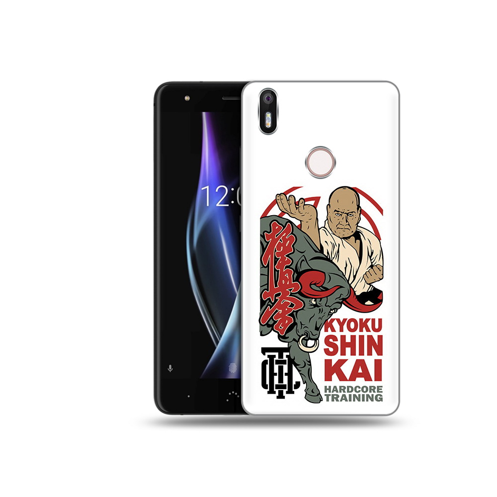 

Чехол MyPads Tocco для BQ Aquaris X единоборства рисунок, Прозрачный, Tocco
