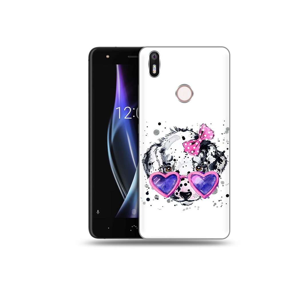 

Чехол MyPads Tocco для BQ Aquaris X долматинец в очках, Прозрачный, Tocco