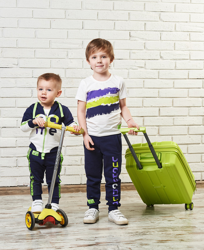 

Толстовка, брюки Lucky Child 58-43ф цв. темно-синий/молочный р.86-92, 58-43ф