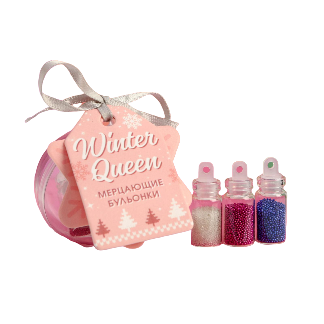 

Набор бульонок для декора ногтей Winter queen, 3 цвета 5096785