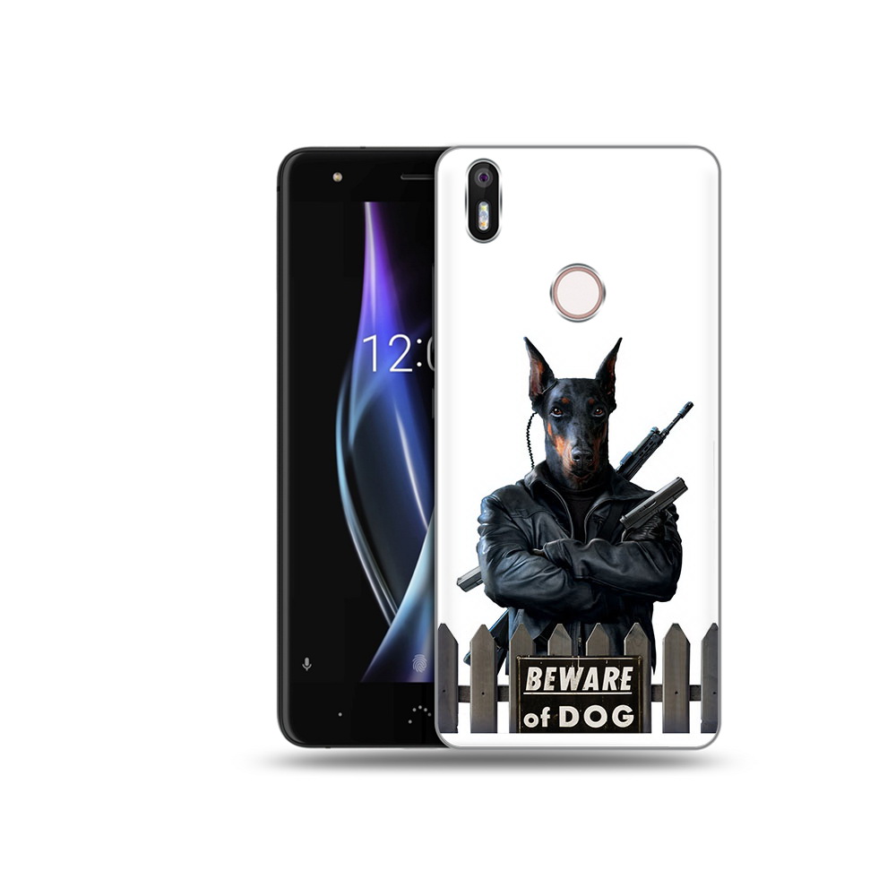 

Чехол MyPads Tocco для BQ Aquaris X доберман, Прозрачный, Tocco