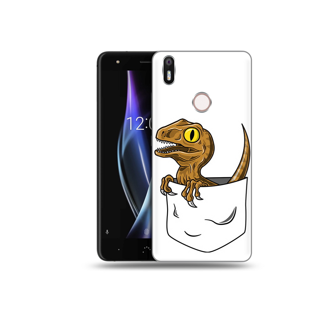 

Чехол MyPads Tocco для BQ Aquaris X динозавр в кармане, Прозрачный, Tocco