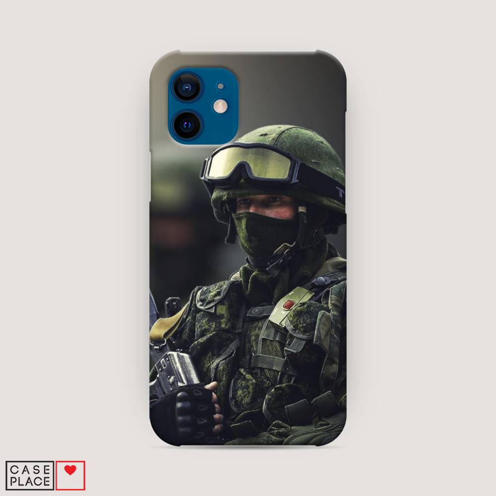 фото Пластиковый чехол "солдат" на apple iphone 12 awog