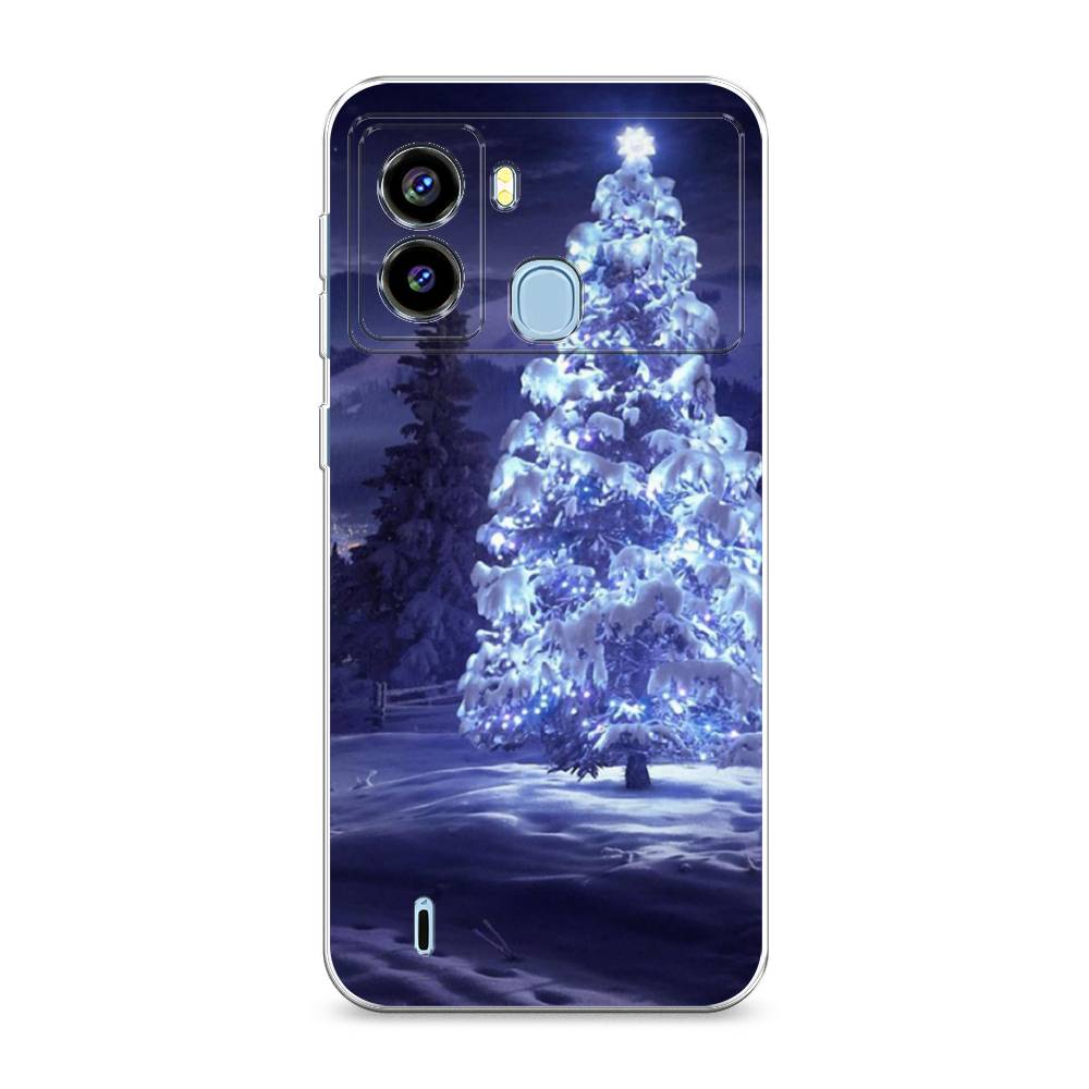 

Чехол на Tecno Pop 6 "Зима 4", Синий;черный;белый, 302050-2