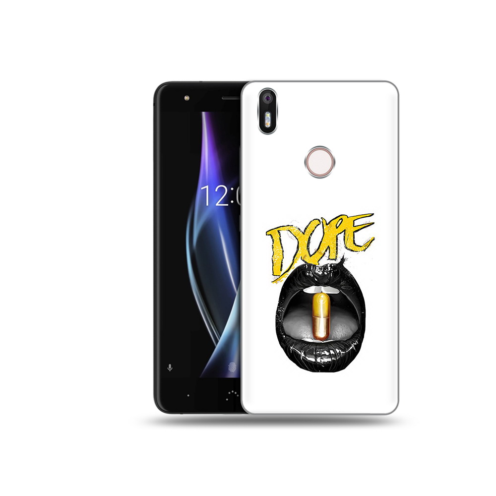 

Чехол MyPads Tocco для BQ Aquaris X губы, Прозрачный, Tocco