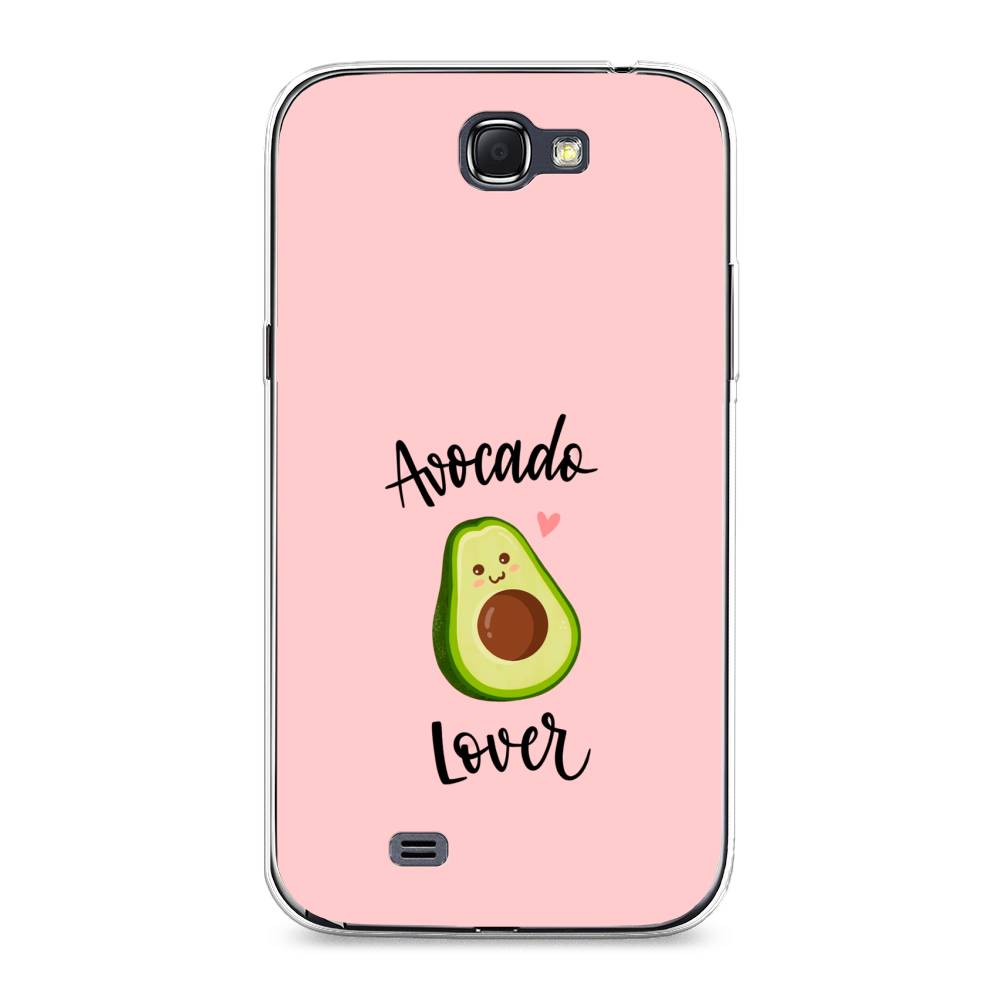 

Чехол на Samsung Galaxy Note 2 "Avocado lover", Розовый;зеленый, 23250-6